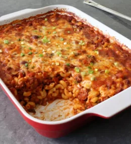 Chili Dog Mac and Cheese