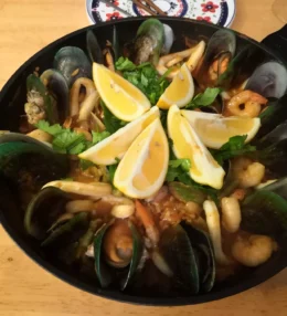 Authentic Seafood Paella