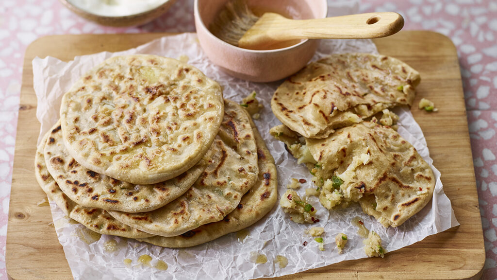 Cheese And Potato Stuffed Flatbread – Cook The Recipes