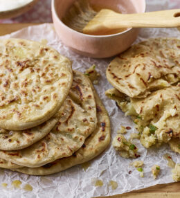 Cheese and Potato Stuffed Flatbread