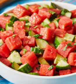 Watermelon Cucumber Salad