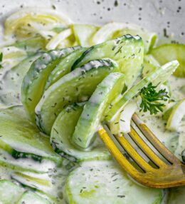 Dad’s Creamy Cucumber Salad